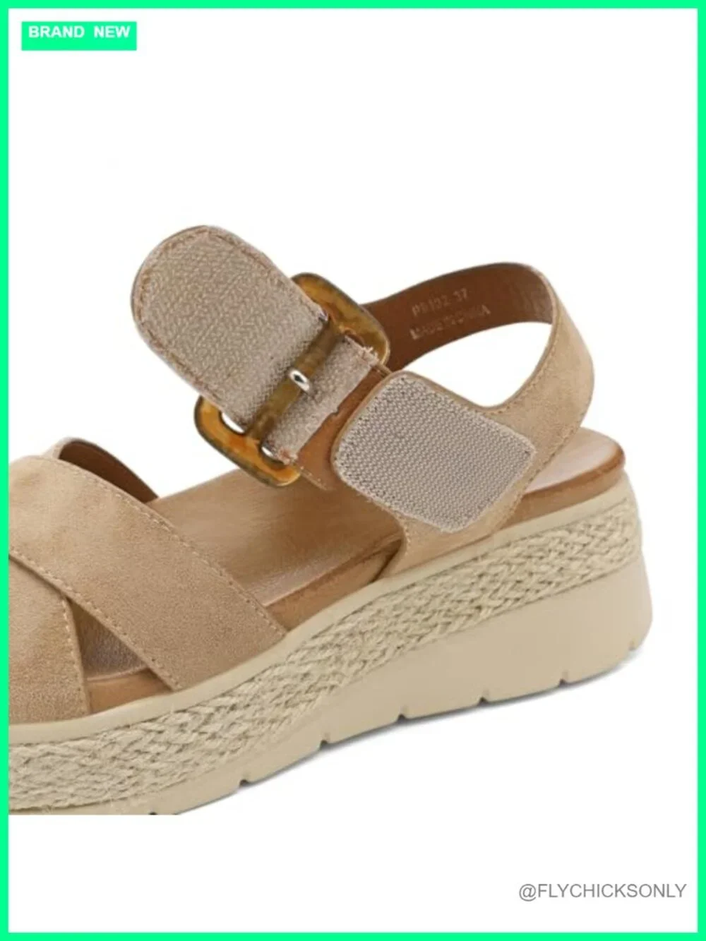 Low Wedge Espadrille Sandals with Arch Support and Cushion Insole